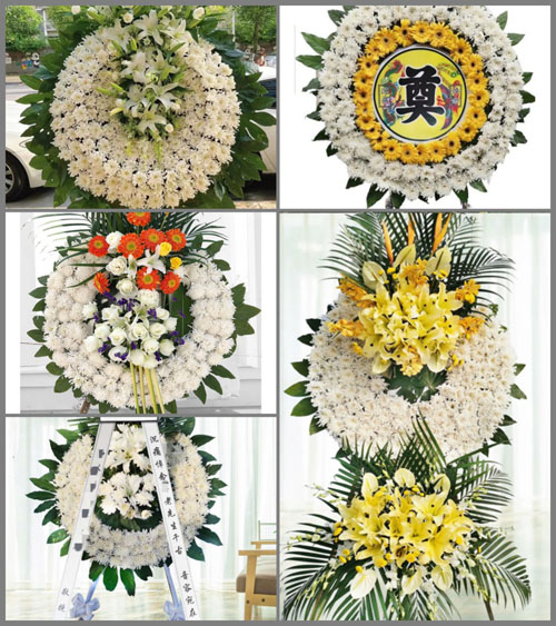 安徽黄山市休宁县万安镇钟塘村花圈速递